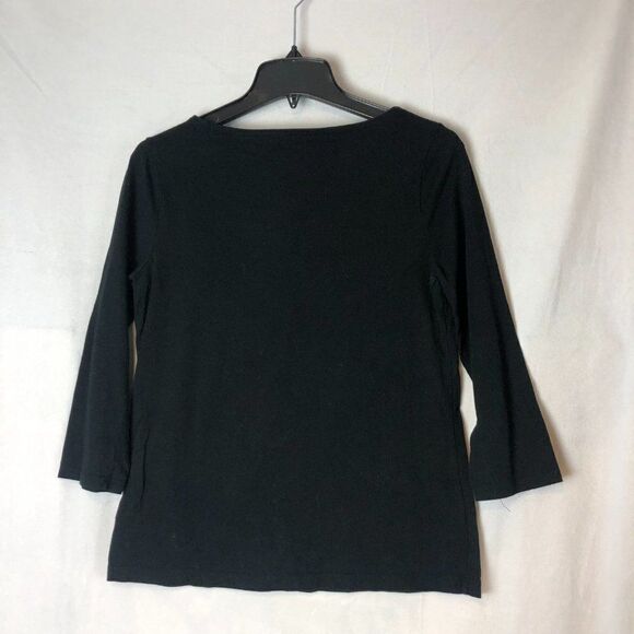 a.n.d. e a w y M black 3/4 sleeve top              J1 - Picture 3 of 6